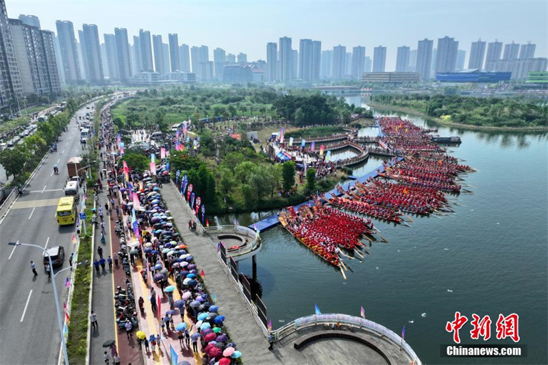 Fujian: 100 barcos-drag?o competem nas águas do rio Mulanxi, em Putian