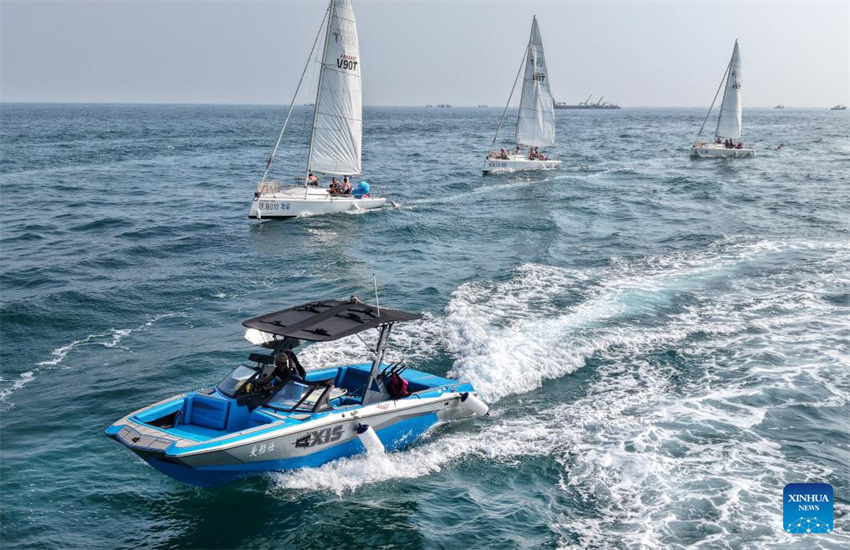 Evento de cruzeiro realizado em Qingdao celebrou 20o aniversário da cria??o do Dia Marítimo da China