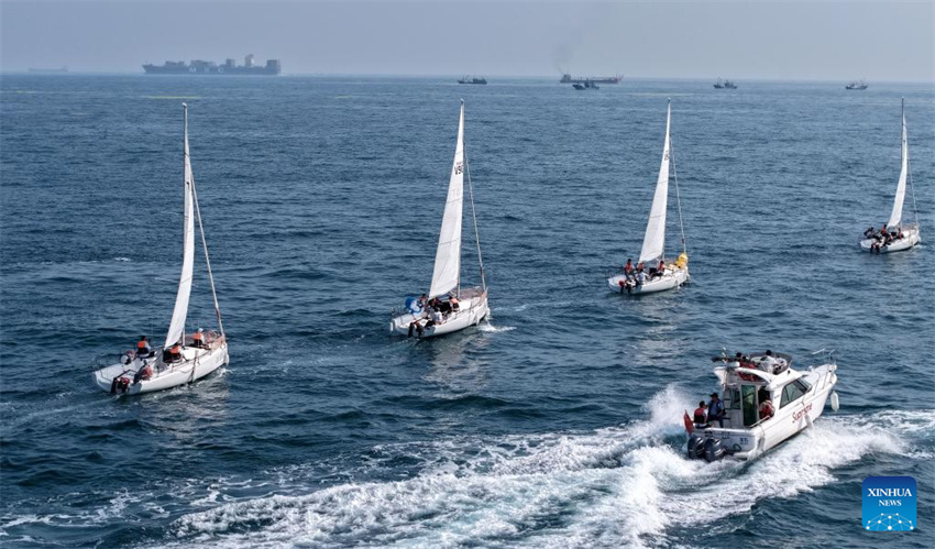 Evento de cruzeiro realizado em Qingdao celebrou 20o aniversário da cria??o do Dia Marítimo da China