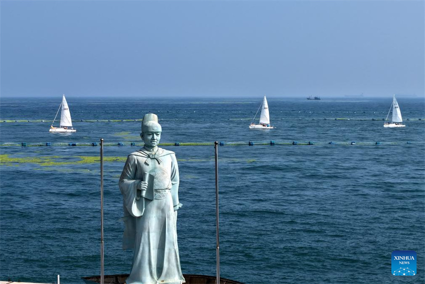 Evento de cruzeiro realizado em Qingdao celebrou 20o aniversário da cria??o do Dia Marítimo da China