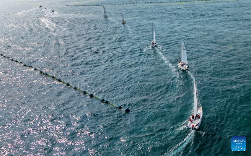 Evento de cruzeiro realizado em Qingdao celebrou 20o aniversário da cria??o do Dia Marítimo da China