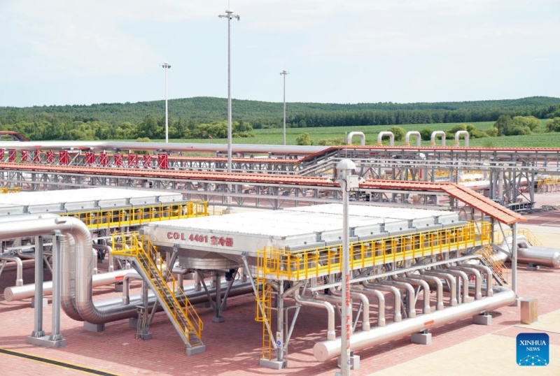 Trecho chinês do gasoduto da rota leste entre China e Rússia transporta mais de 100 bilh?es de metros cúbicos