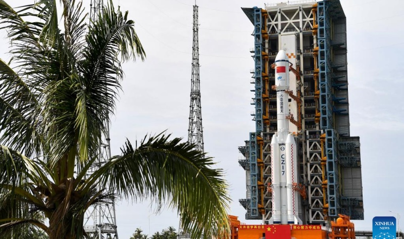 Espa?onave chinesa Tianzhou-9 é transportada para local de lan?amento