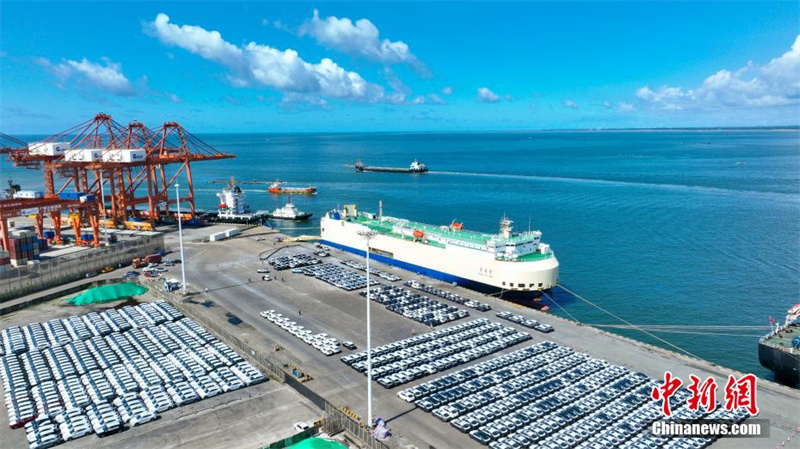 Mais de mil carros chineses “saem” de Guanxi para o Oriente Médio