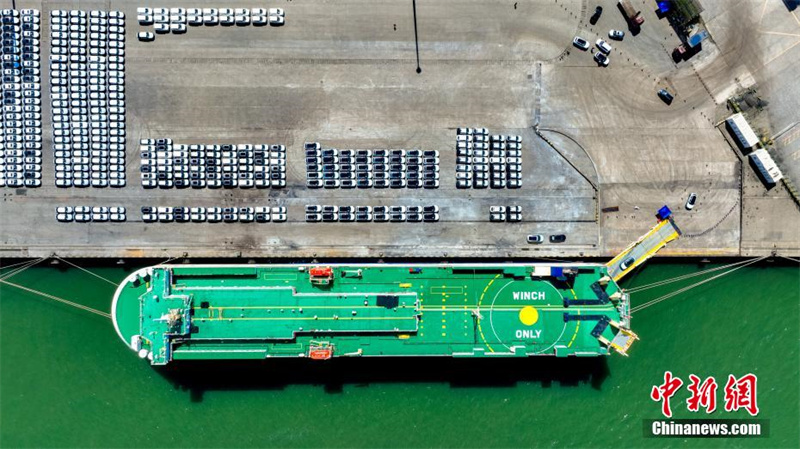 Mais de mil carros chineses “saem” de Guanxi para o Oriente Médio