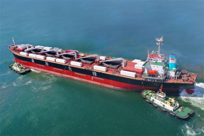 China entrega primeiro navio-plataforma de cultivo marinho de 80 mil toneladas