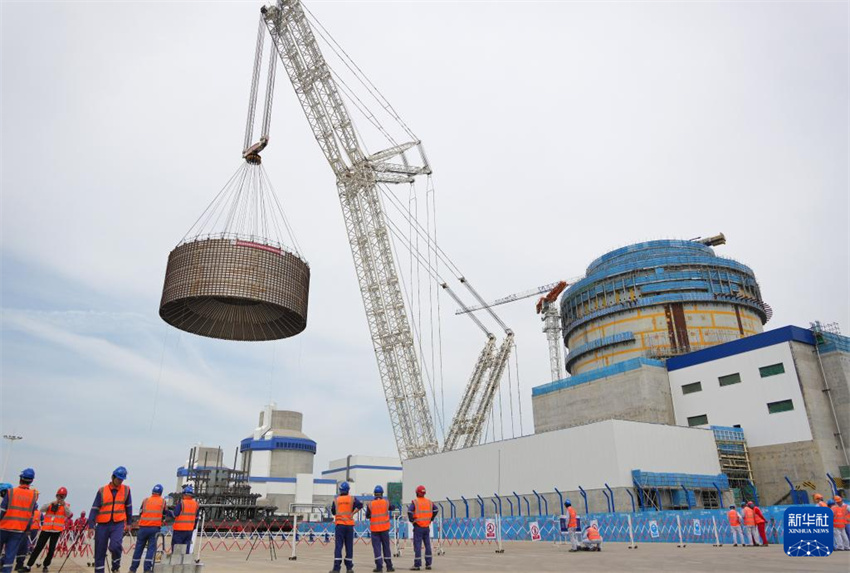 Shandong: módulo CB20 para a 3a unidade da Usina Nuclear de Haiyang é i?ado em posi??o