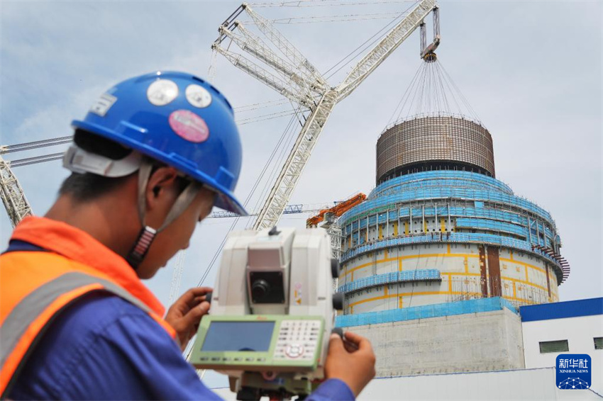 Shandong: módulo CB20 para a 3a unidade da Usina Nuclear de Haiyang é i?ado em posi??o