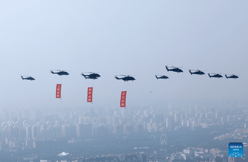 China realiza massivo desfile para marcar 80o aniversário da vitória da Segunda Guerra Mundial