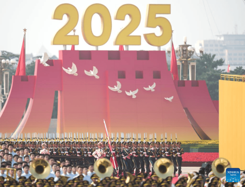 China realiza massivo desfile para marcar 80o aniversário da vitória da Segunda Guerra Mundial