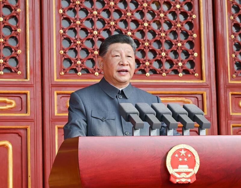 Xi Jinping discursa na recep??o do Dia da Vitória