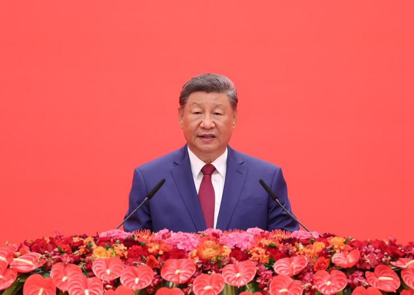 Xi Jinping discursa na recep??o do Dia da Vitória, enfatizando a justi?a, a paz e a for?a do povo