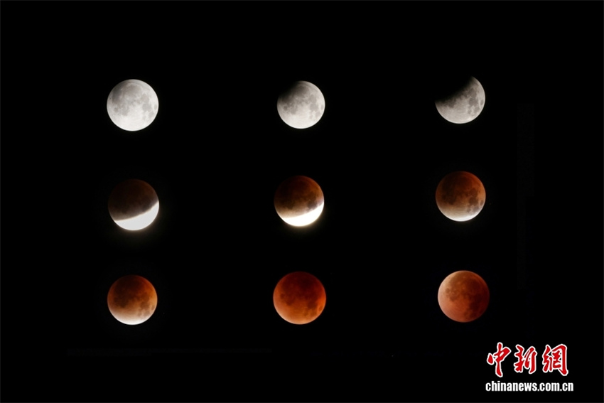 Galeria: “Lua de Sangue” durante eclipse lunar na China