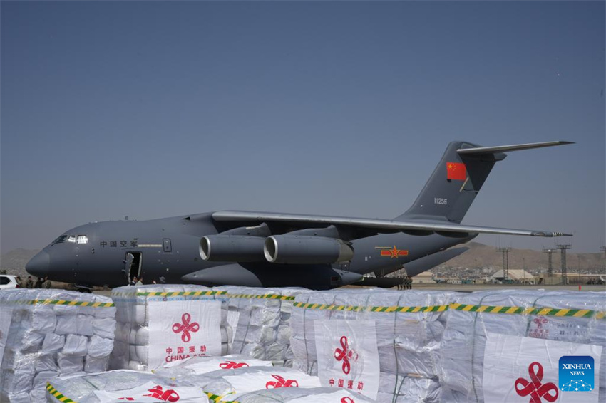 Primeiro lote de ajuda humanitária da China para o Afeganist?o chega a Cabul