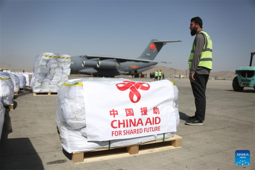 Primeiro lote de ajuda humanitária da China para o Afeganist?o chega a Cabul