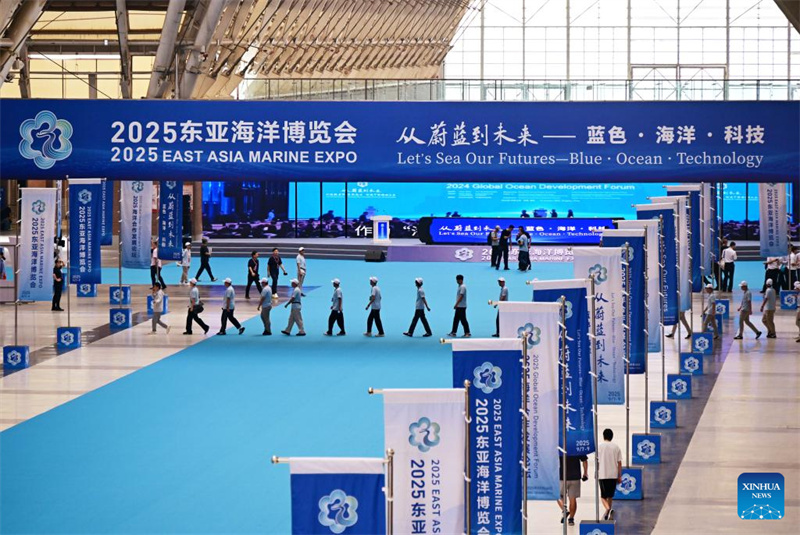 Exposi??o Marítima do Leste Asiático 2025 realizada em Qingdao, leste da China