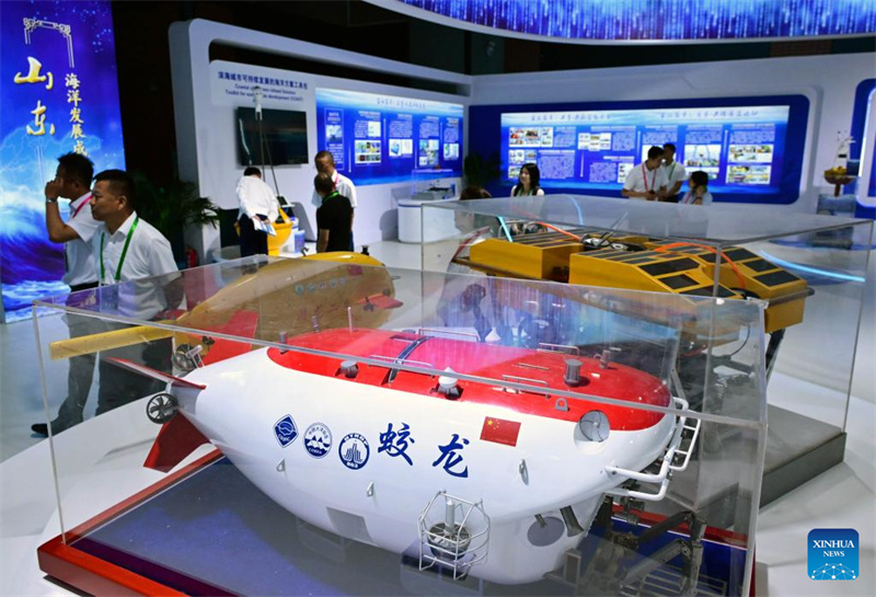 Exposi??o Marítima do Leste Asiático 2025 realizada em Qingdao, leste da China