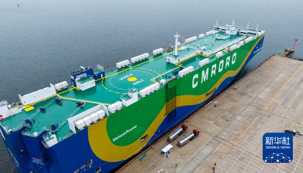 China: primeiro abastecimento de metanol verde para navio ro-ro concluído em Tianjin