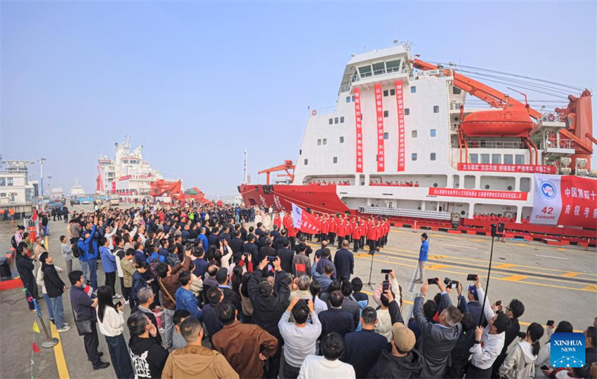 China inicia 42a expedi??o à Antártida
