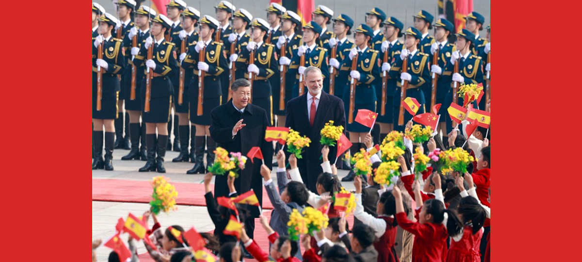 China e Espanha construir?o la?os bilaterais mais estrategicamente resilientes, dinamicos e internacionalmente influentes, diz Xi Jinping