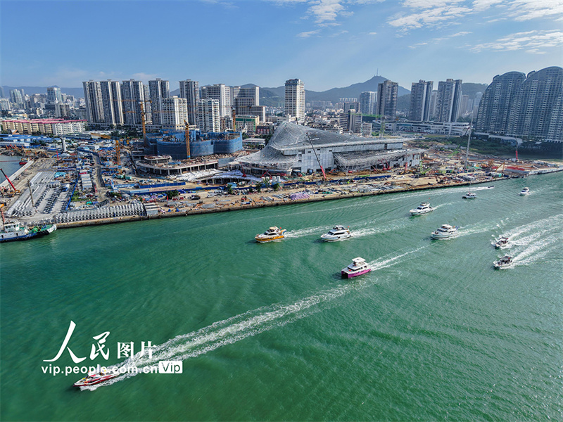 Hainan: constru??o de projetos-chave do Porto de Livre Comércio avan?a rapidamente